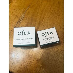 OSEA Undaria Cleansing Body Polish 1 oz  & Mini Undaria Algae Body Butter 0.5 oz
